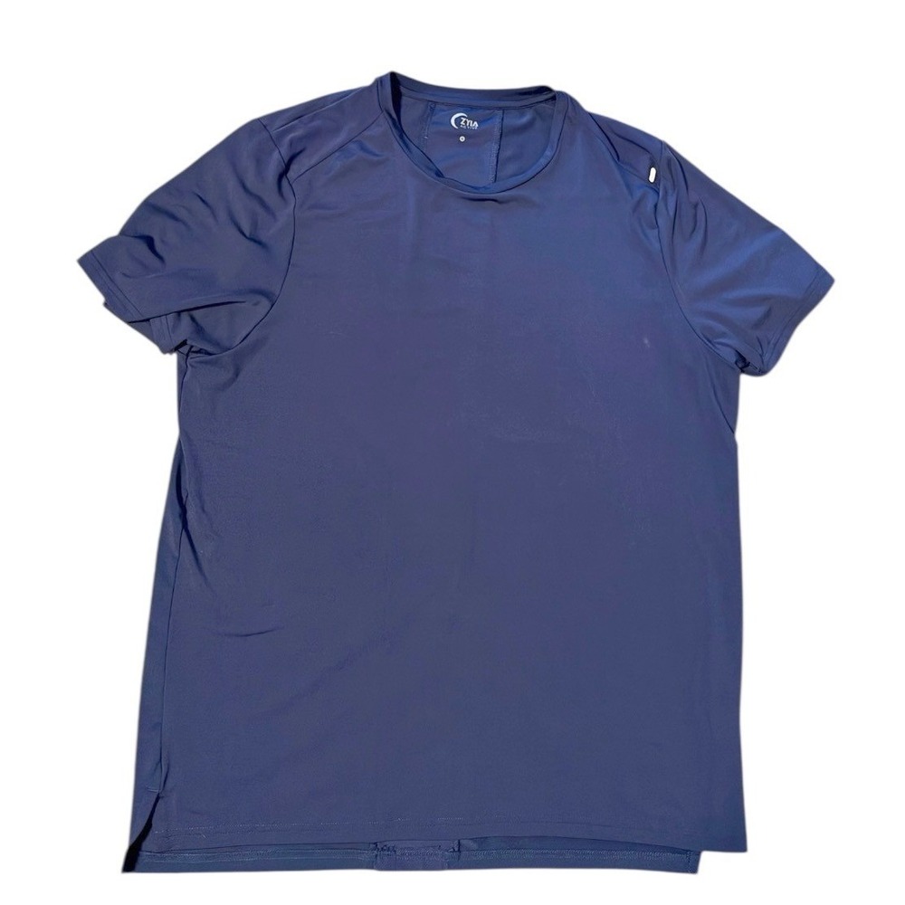 Zyia Active Men Navy Blue‎ Athletic Performance T Shirt Size XL